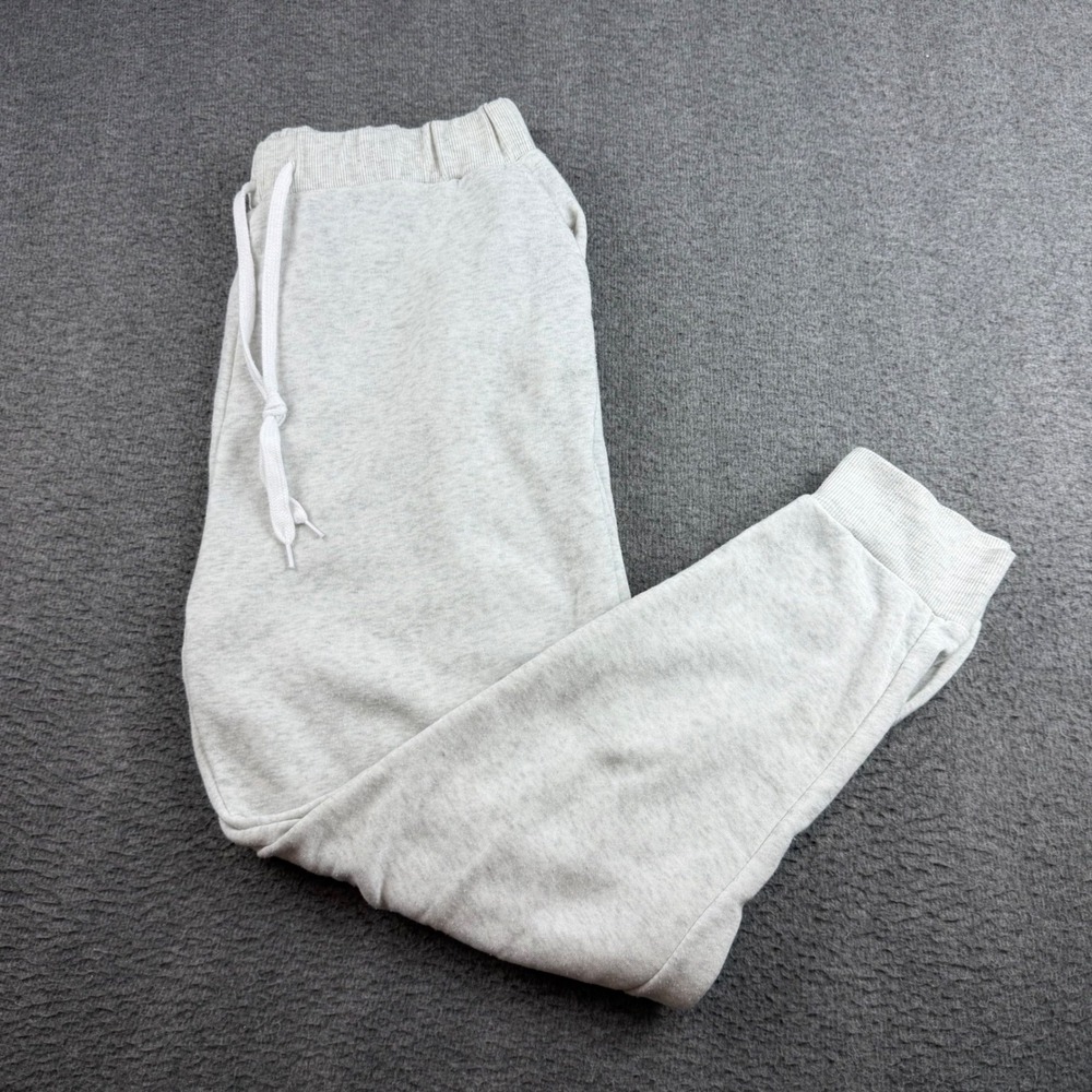 Dazl Joggers Women's 3X Gray Heathered Fleece Lined Drawstring Sweatpants